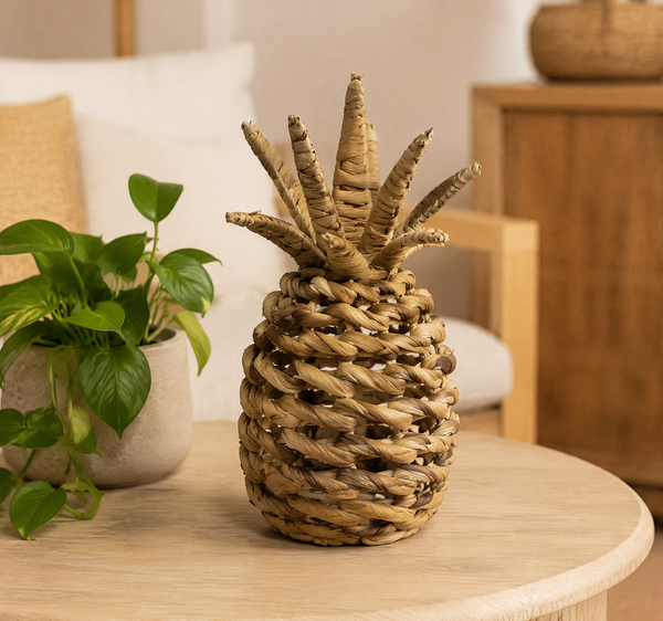 Décoration Ananas en Paille Tressée