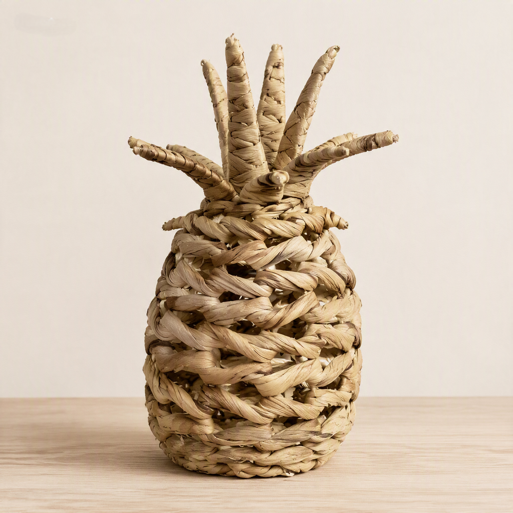 Décoration Ananas en Paille Tressée