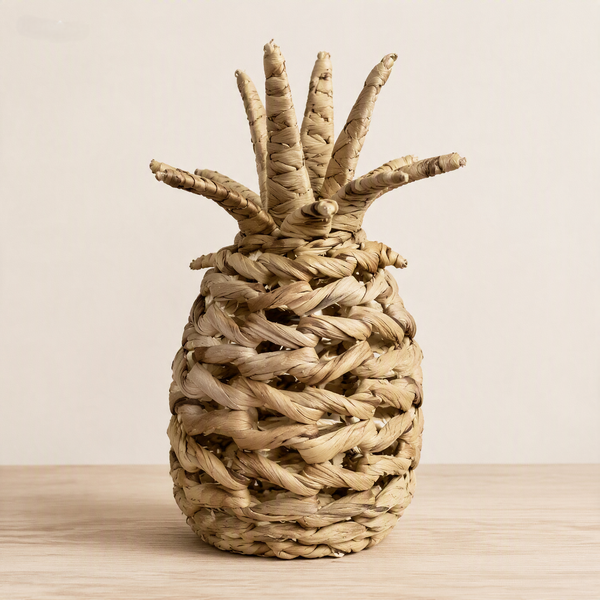 Décoration Ananas en Paille Tressée