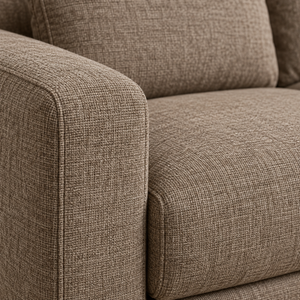 Canapé d'angle modulable taupe – Confort moderne & lignes épurées