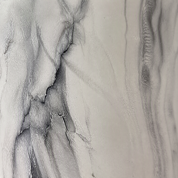 Cache-pot effet marbre blanc