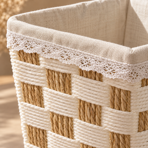 Panier de rangement carré tressé