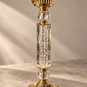 Vase sur pied Éclat Doré