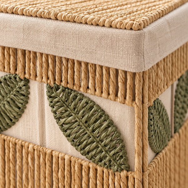 Panier de rangement tressé Feuilles