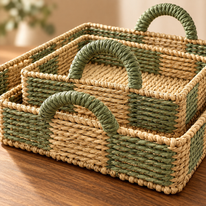Set de plateaux tressés Nature Sage