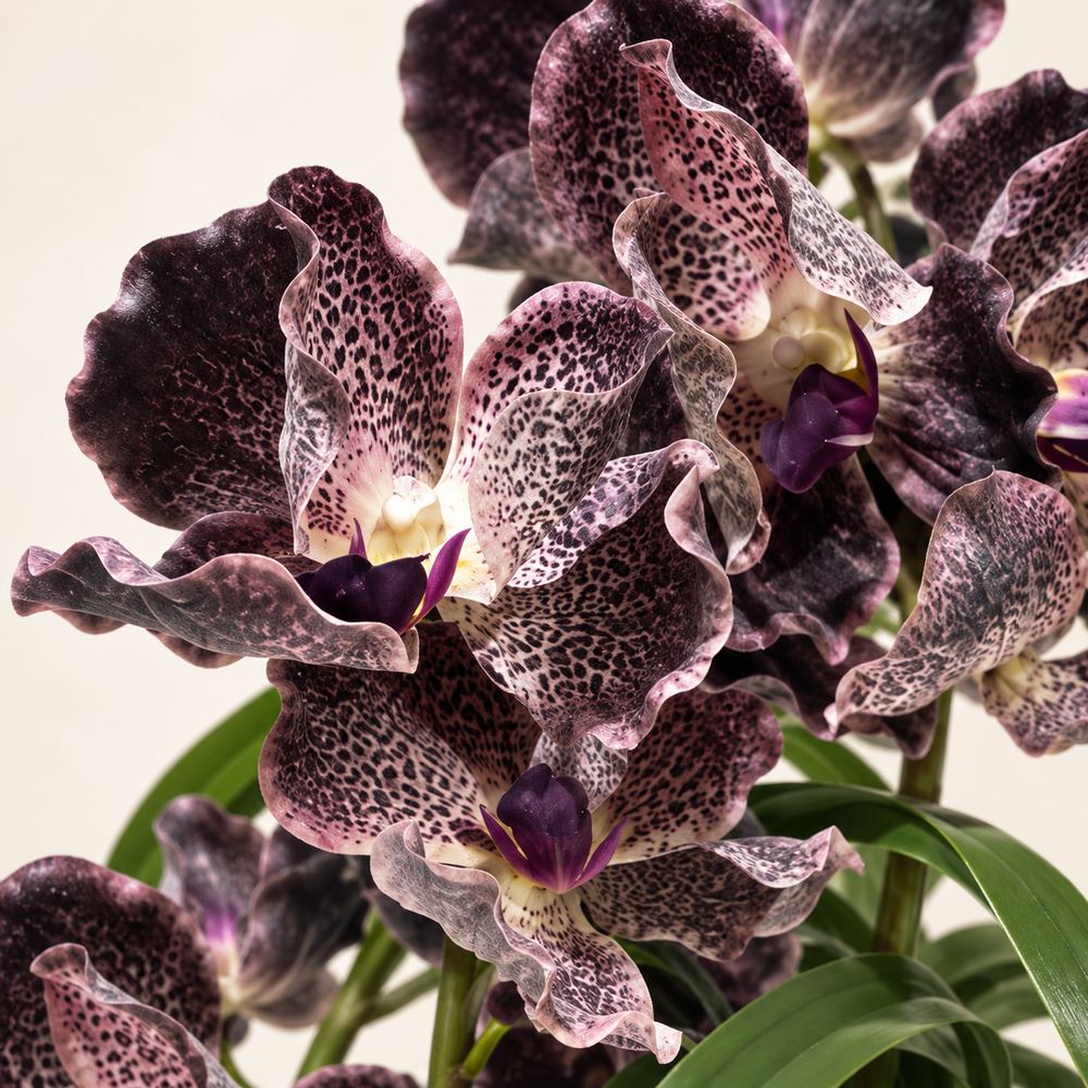 Orchidée Phalaenopsis Artificielle Violet Foncé