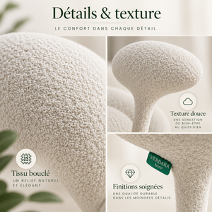 Fauteuil Bulle Sculptural – Blanc