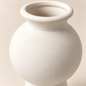 Vase Sphère Ivoire