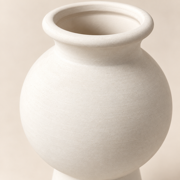 Vase Sphère Ivoire