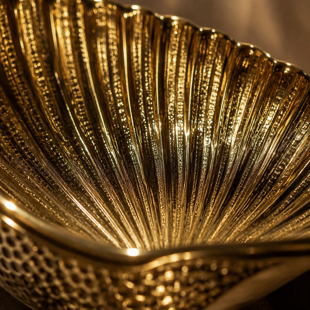 Gold Scallop Shell Dish