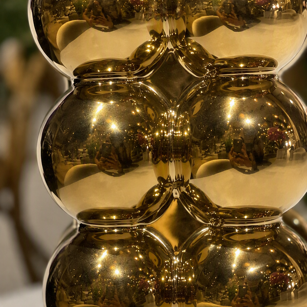 Vase Décoratif Doré Design