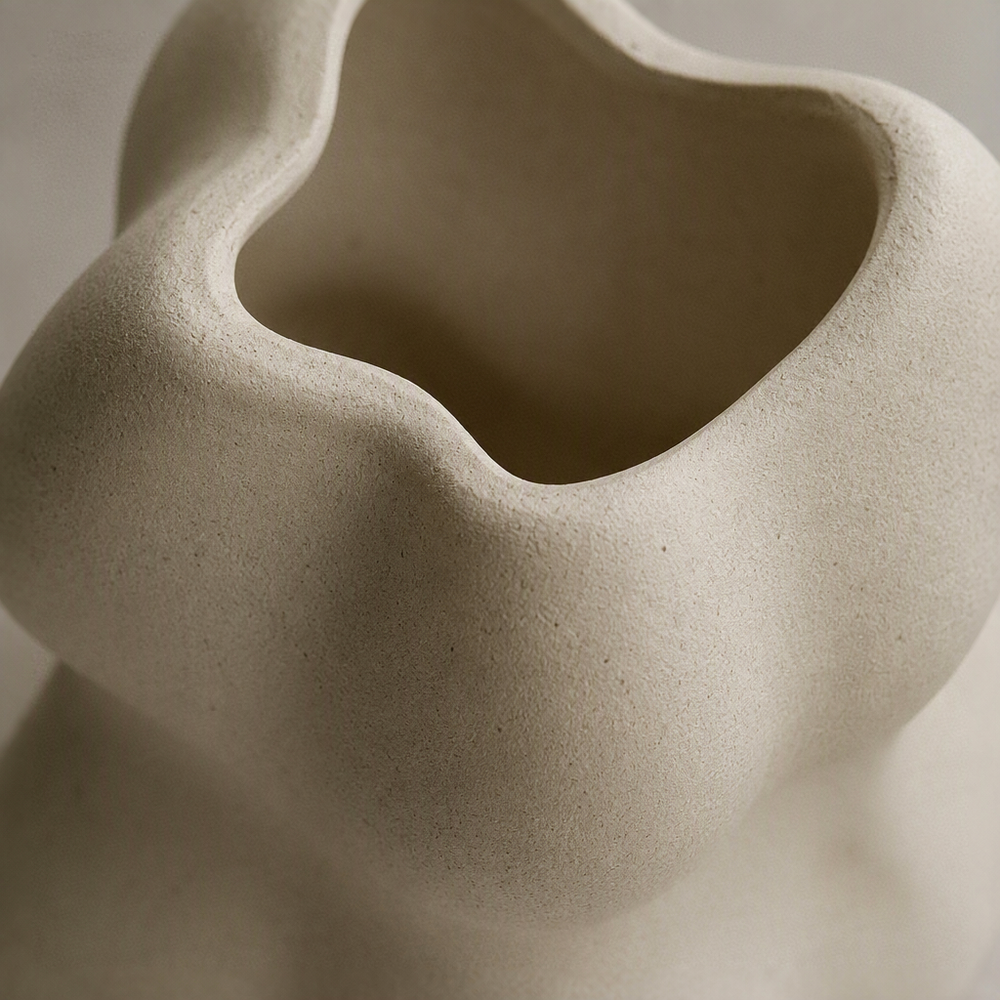 Vase Sculptural Organique en Céramique (needs_edit)